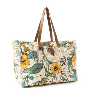 Lovely Florals Weekender Bag has an 11" handle
