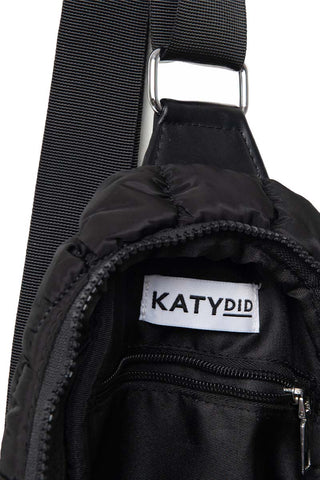 Black Quilted Sling Bag