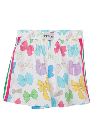 Multicolored Bows Ladies Boxer Shorts