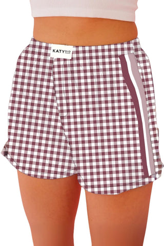 Maroon Plaid Boxers