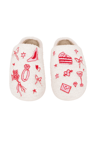 Wedding Doodles House Slippers
