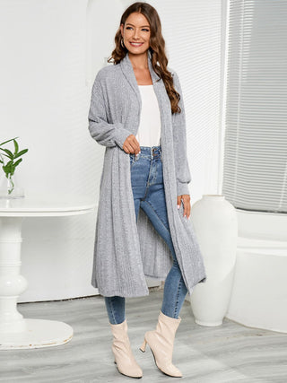 Open Front Long Sleeve Duster Cardigan is stylish with your favorite jeans and boots